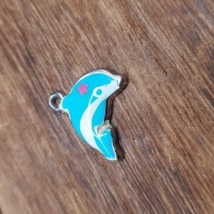 Sterling dolphin pendant charm